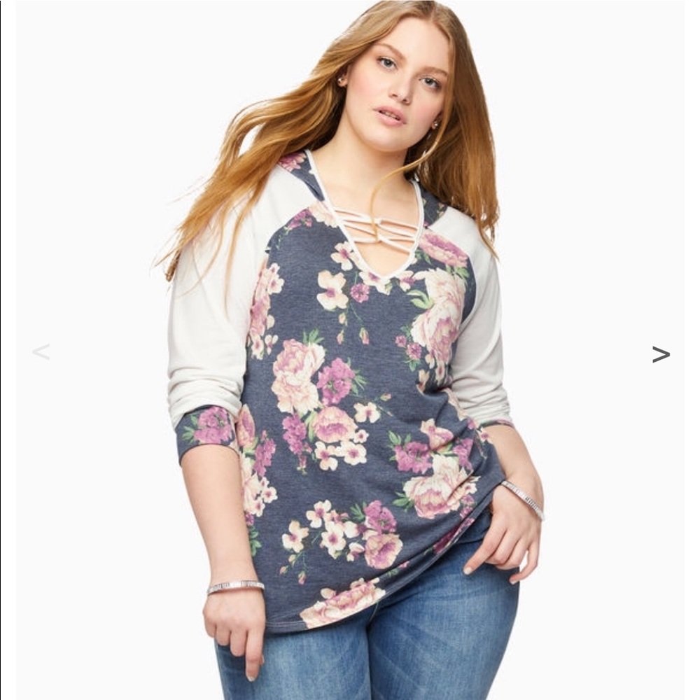 Floral Hooded Top